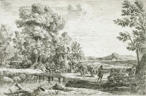 The Wooden Bridge by Claude Lorrain